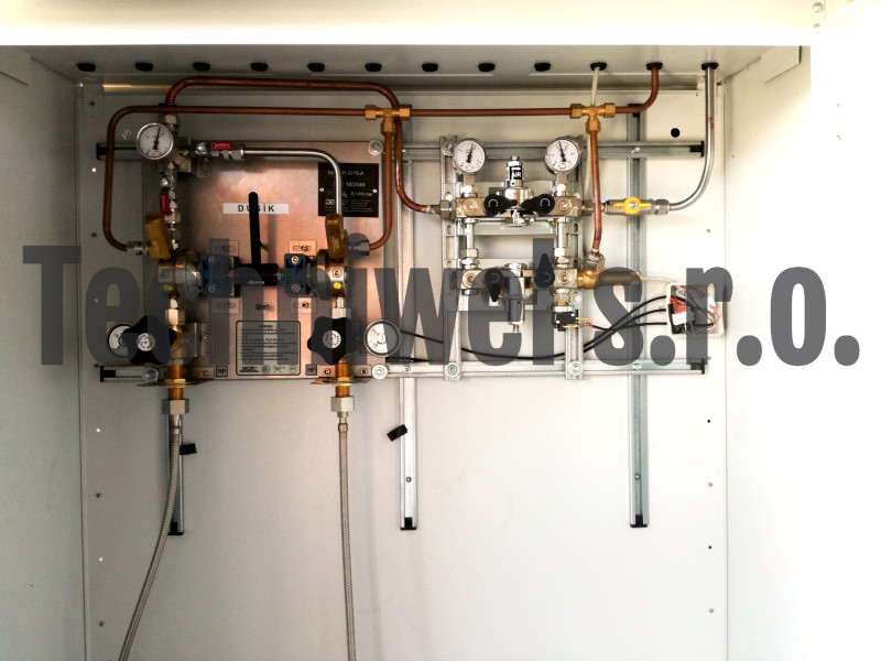Redukčný panel N2 a CO2